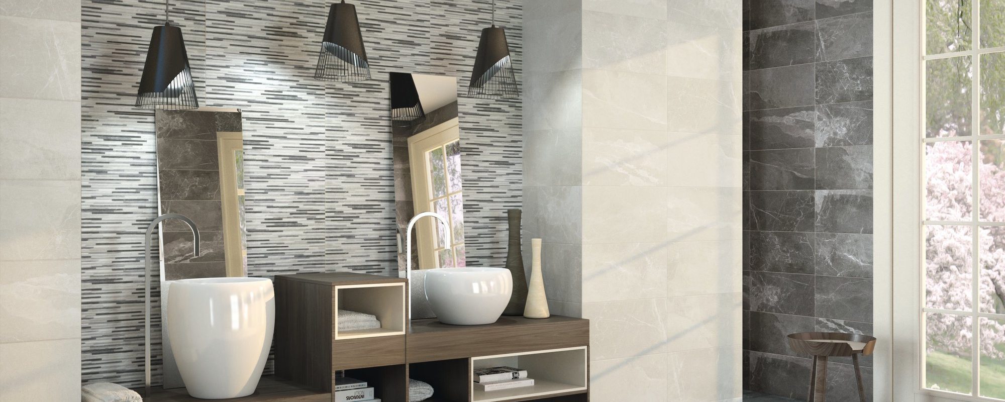 NULVI Natural stone look porcelain tile london slider