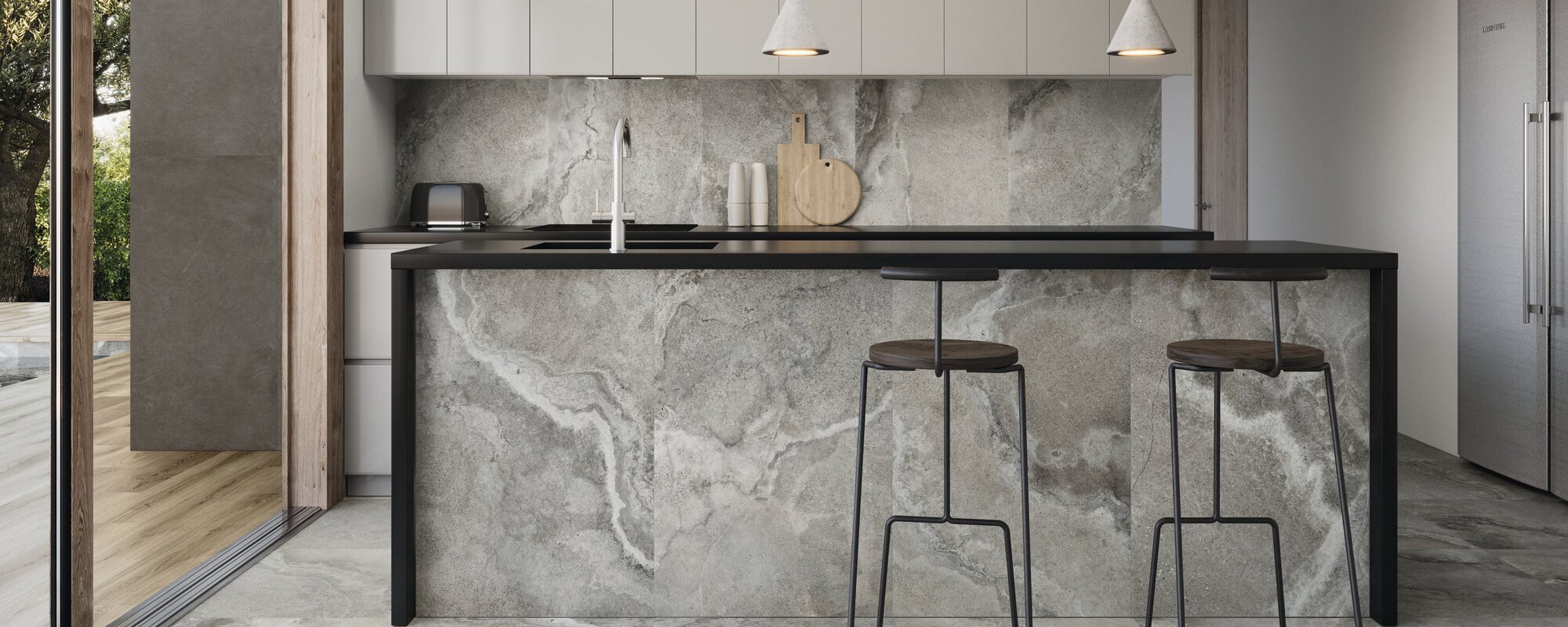 Stone look porcelain tile for Walls and Floors uk slider